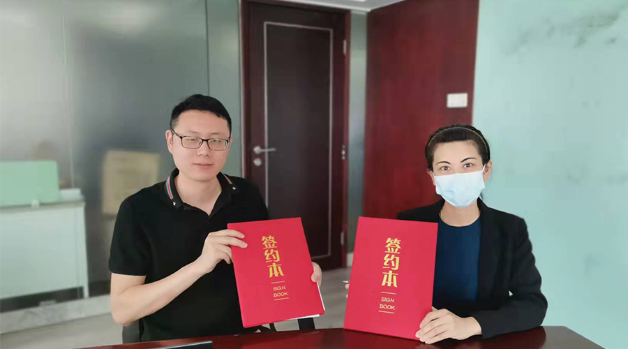 祝賀！金環(huán)電器與寧波某品牌電商客戶再次合作，簽約成功！